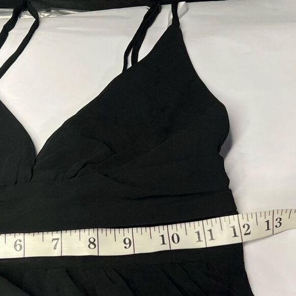 Lulus Lavish Perfection Black Ruffled Tiered Maxi Dress Size XS NWT - Picture 9 of 11